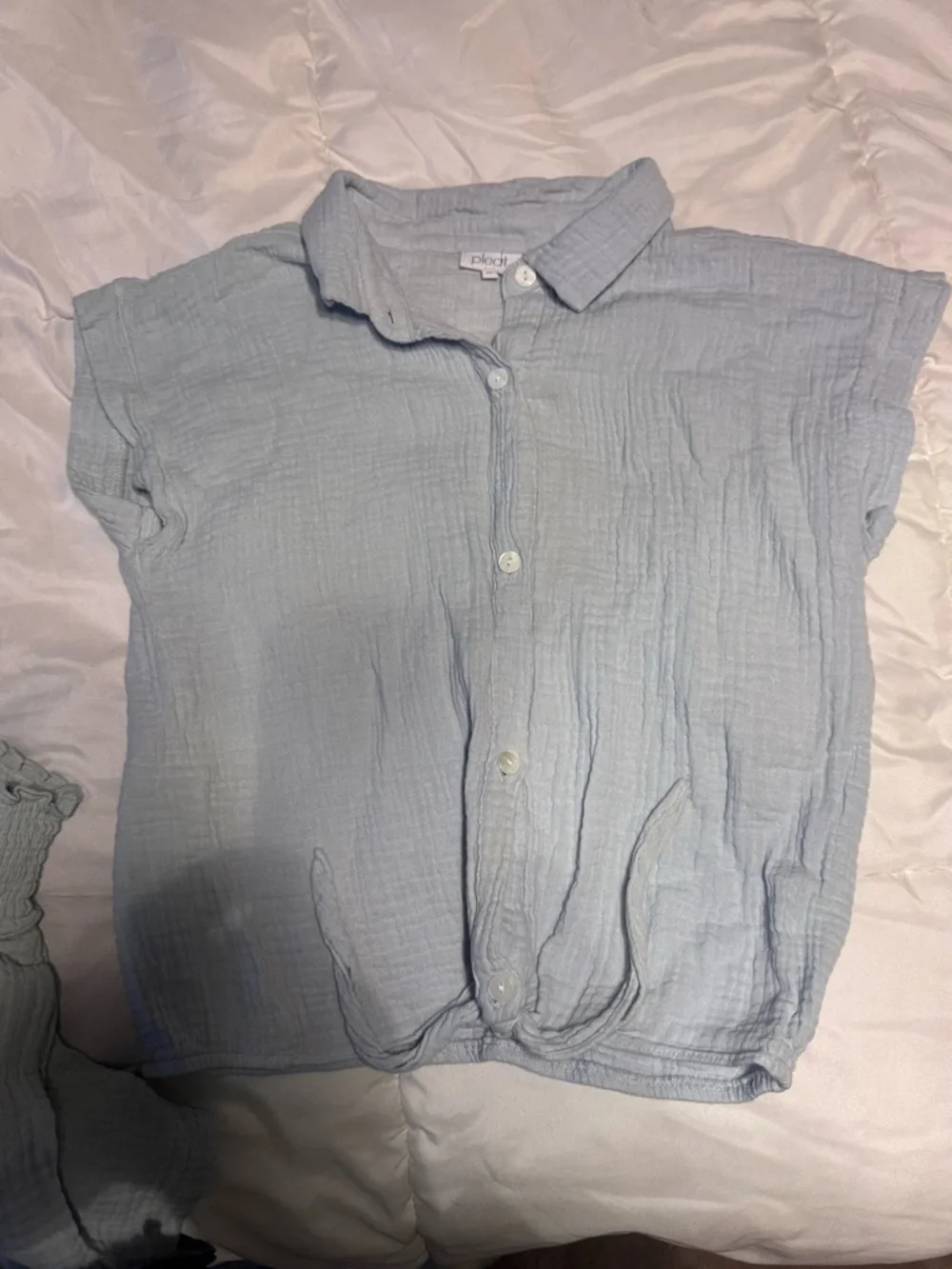 Two-Piece Matching Set - Light Blue - Picture 2 of 3